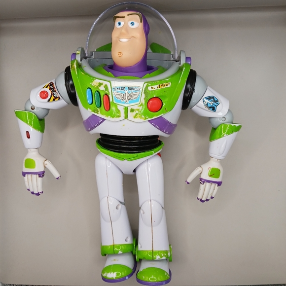 Disney Toy Story Buzz Lightyear 12" Interactive Action Figure Talking Works - Picture 1 of 12